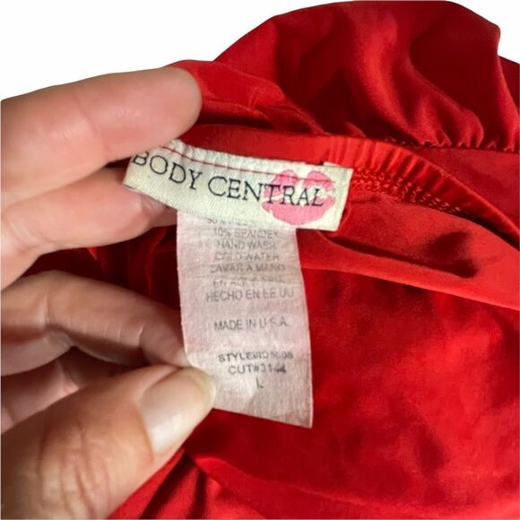 Body Central Red Sleeveless Formal Dress - Picture 12 of 12